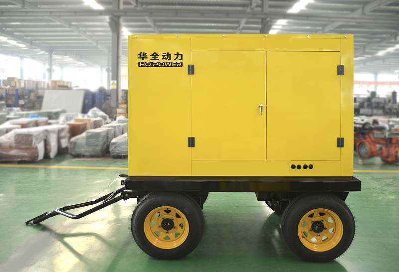 一臺12.5kw移動(dòng)靜音拖車柴油機(jī)組于4月11日發(fā)往山東